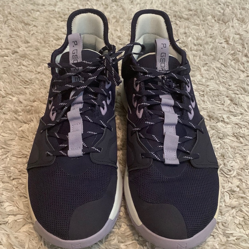 Nike PG 3 Paulette Basketball Shoes. Size 10.5 Men Color: Navy blue/purple